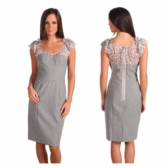 rebecca taylor silver dress